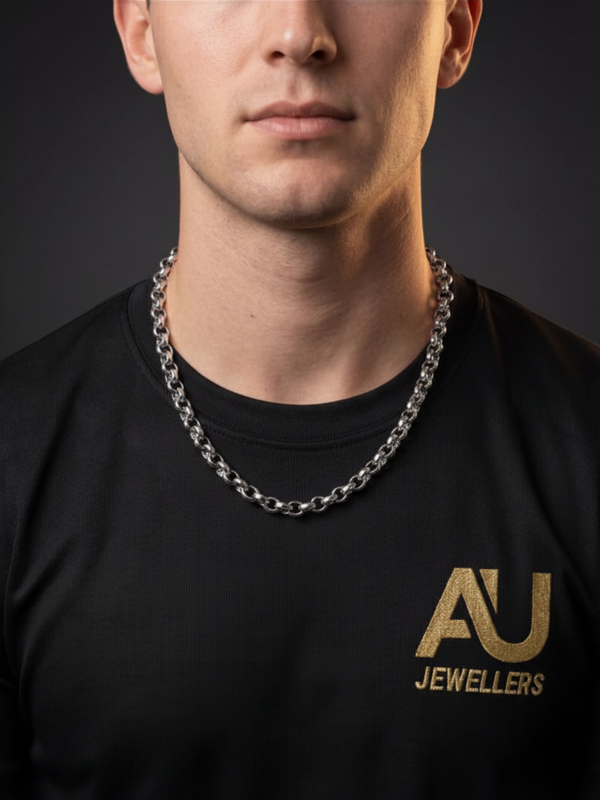 Silver Belcher Chain 10mm