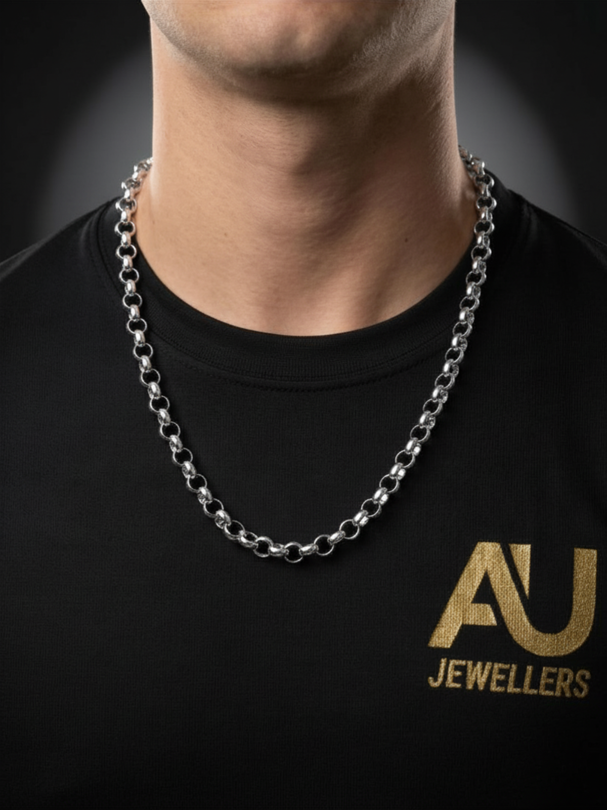 Silver Belcher Chain 10mm