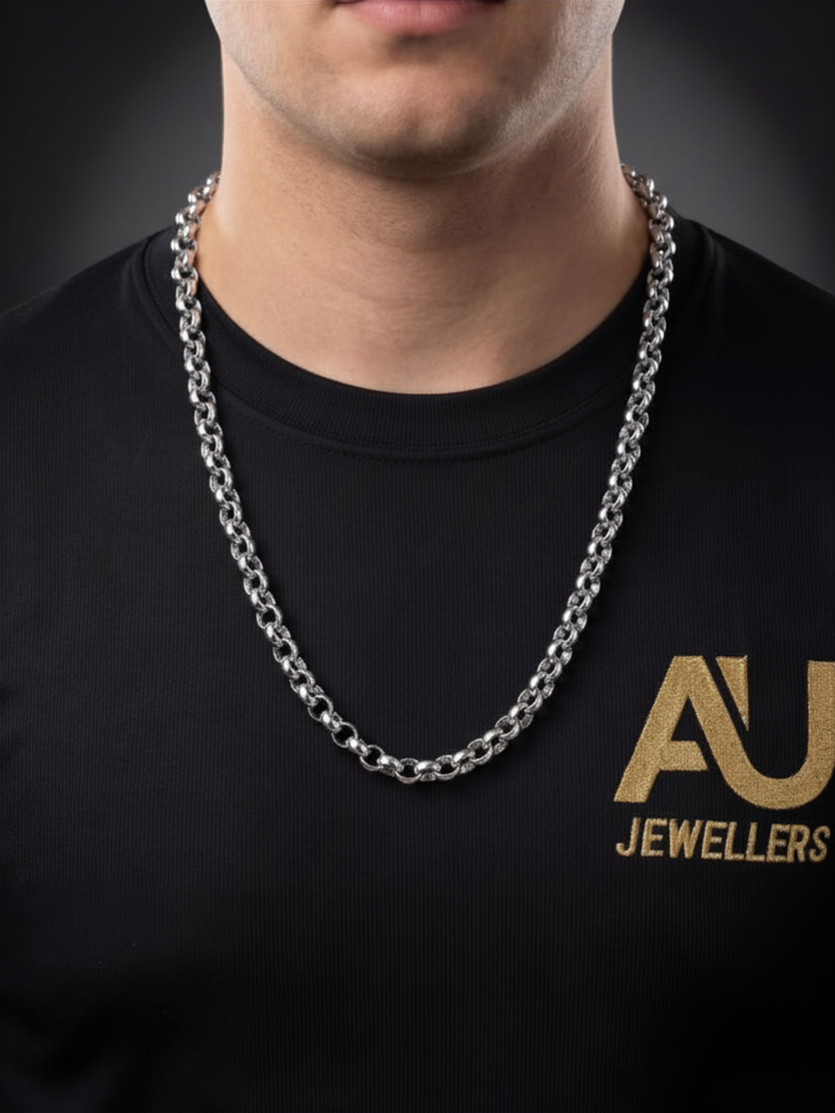 Silver Belcher Chain 10mm