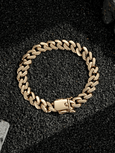 9ct Gold Filled Cuban Bracelet 10mm