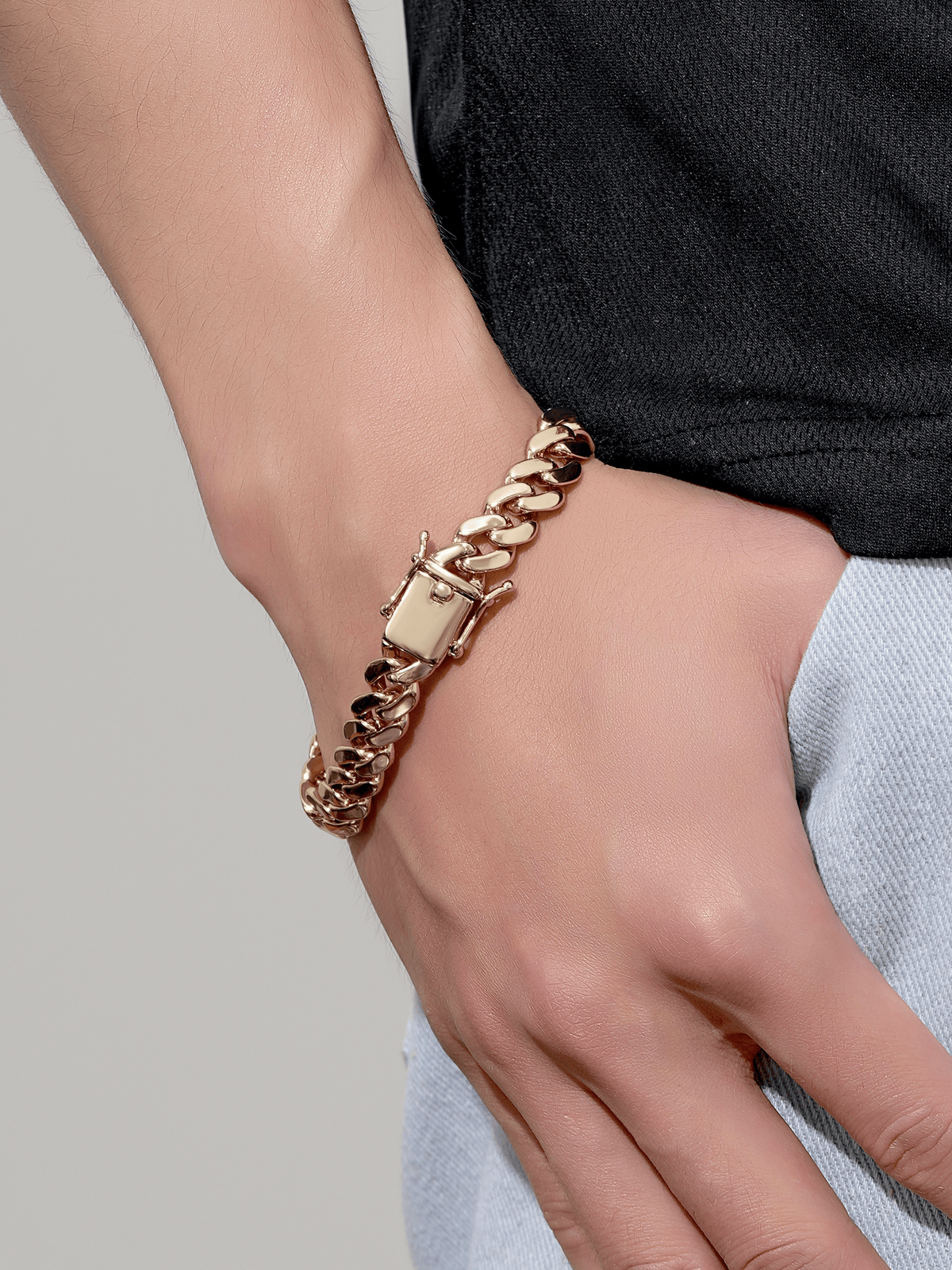 9ct Gold Filled Cuban Bracelet 10mm