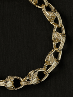 White Gold Filled Tulip Bracelet 10mm