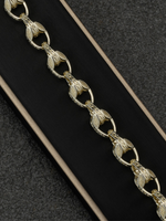 White Gold Filled Tulip Bracelet 10mm