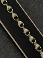 White Gold Filled Tulip Chain 10mm