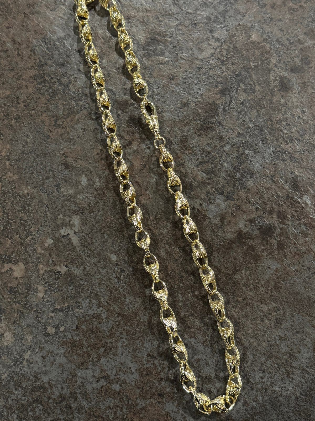 White Gold Filled Tulip Chain 10mm