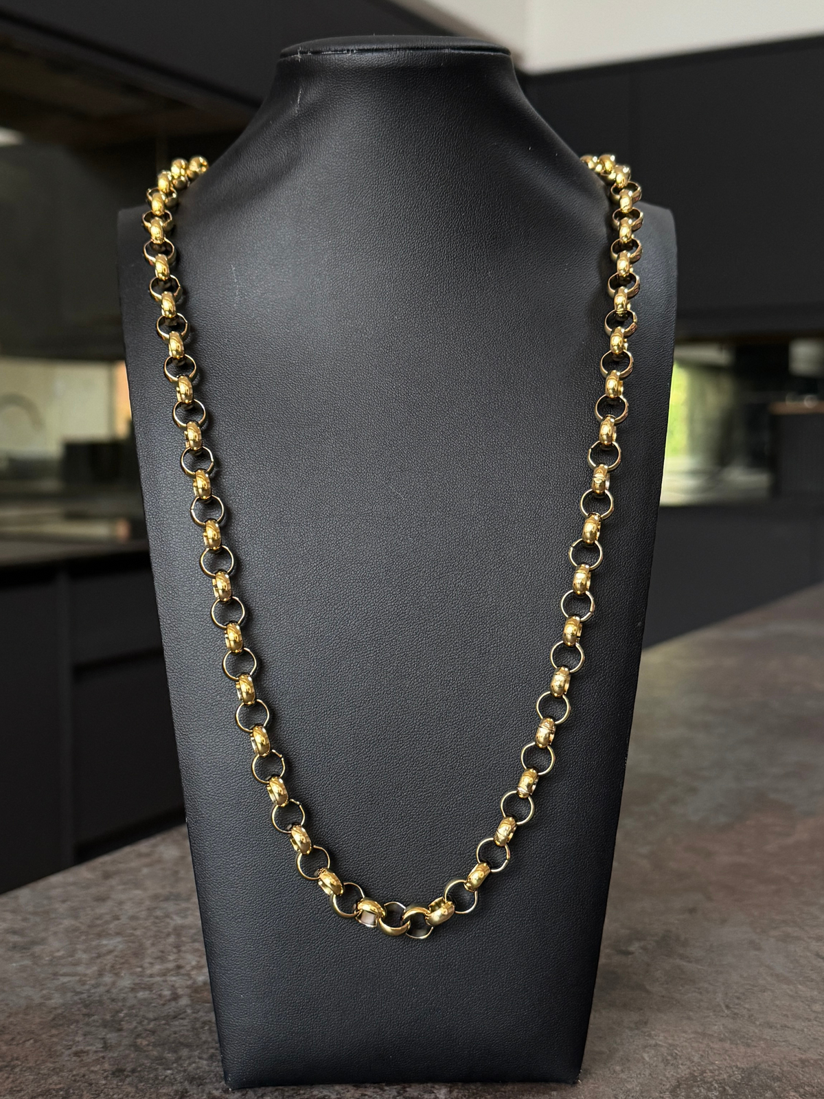 🎁 9ct Gold Filled Belcher Chain 10mm (100% off)