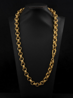 9ct Gold Filled Full Patterned Belcher Chain 12mm