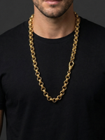 9ct Gold Filled Full Patterned Belcher Set 12mm