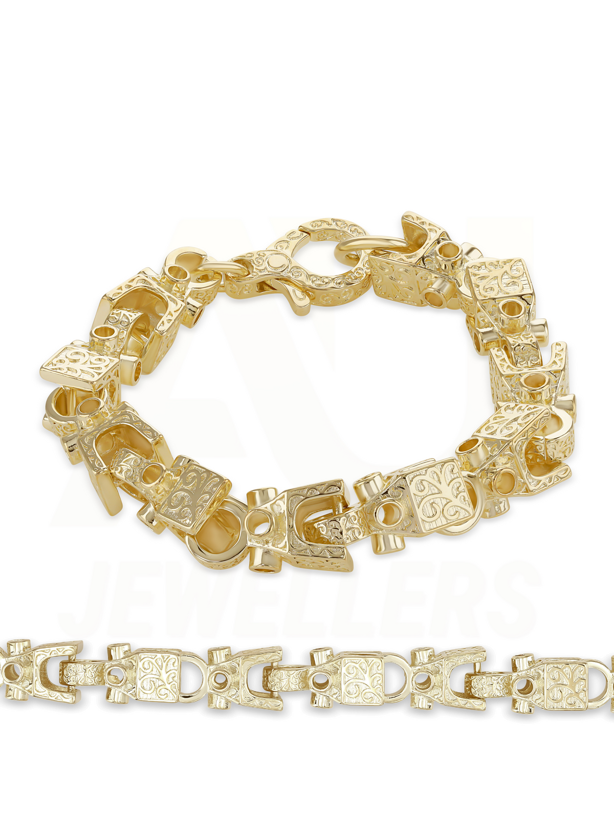 9ct Gold Filled Lego Bracelet 13mm