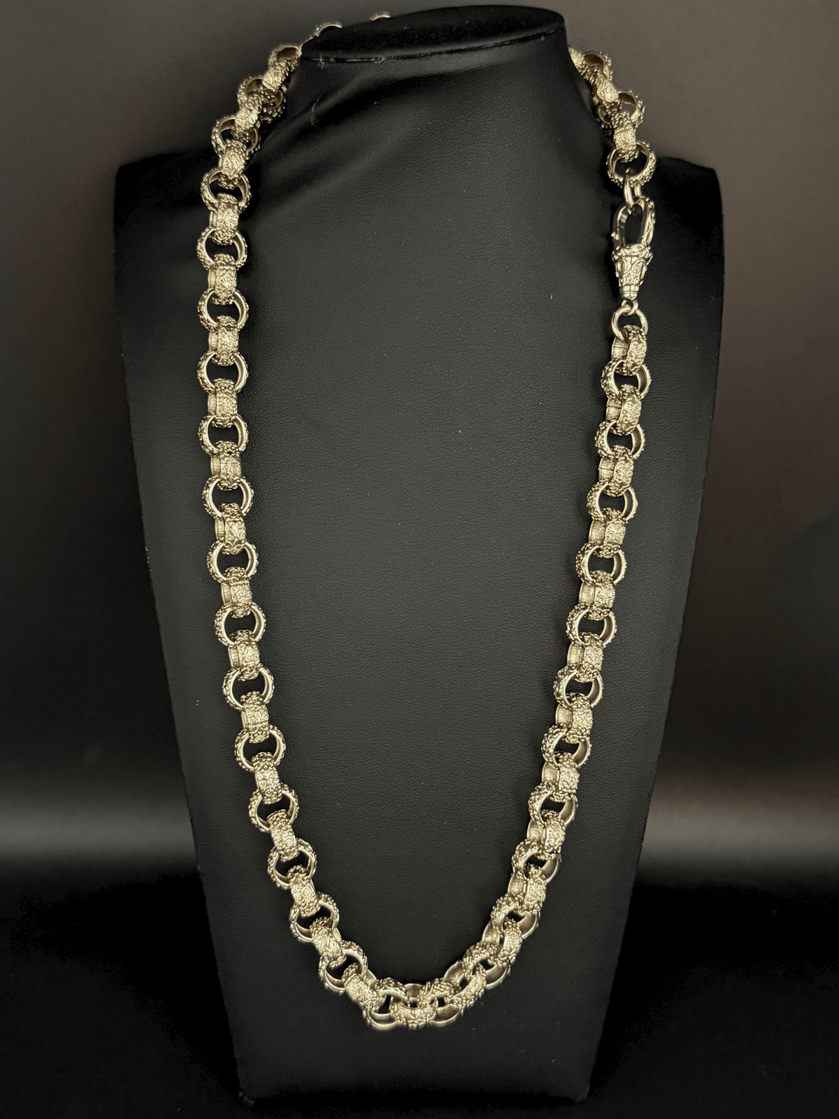 9ct Gold Filled Full Patterned Belcher Chain 12mm