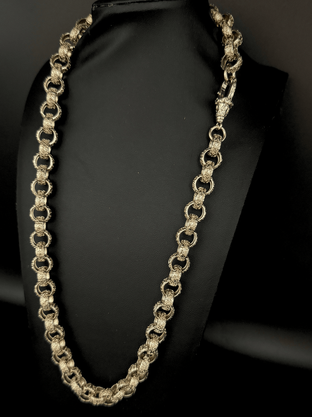 9ct Gold Filled Full Patterned Belcher Chain 12mm