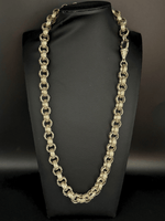9ct Gold Filled Full Patterned Belcher Chain 12mm