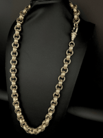 9ct Gold Filled Full Patterned Belcher Chain 12mm