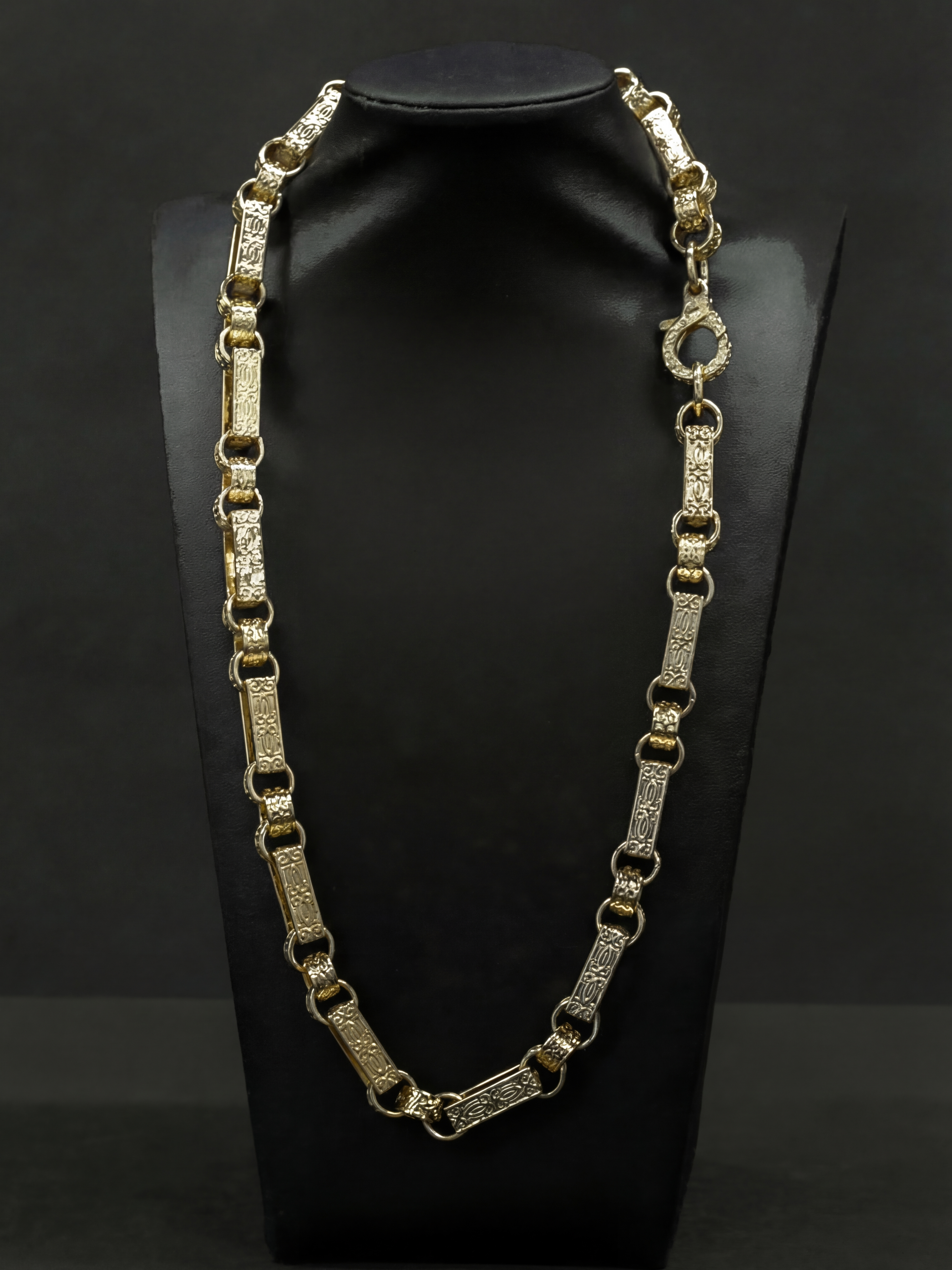 9ct Gold Filled Gypsy Link Belcher Chain 13mm
