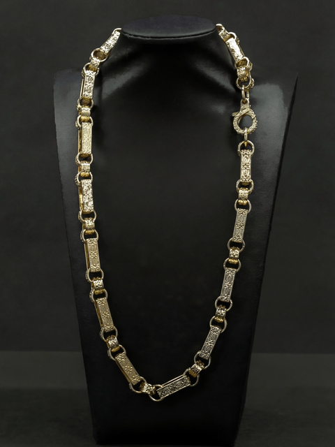 9ct Gold Filled Gypsy Link Belcher Chain 13mm