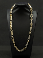 9ct Gold Filled Gypsy Link Belcher Chain 13mm