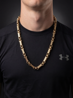 9ct Gold Filled Gypsy Link Belcher Chain 13mm