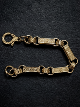 9ct Gold Filled Gypsy Link Bracelet Belcher 13mm
