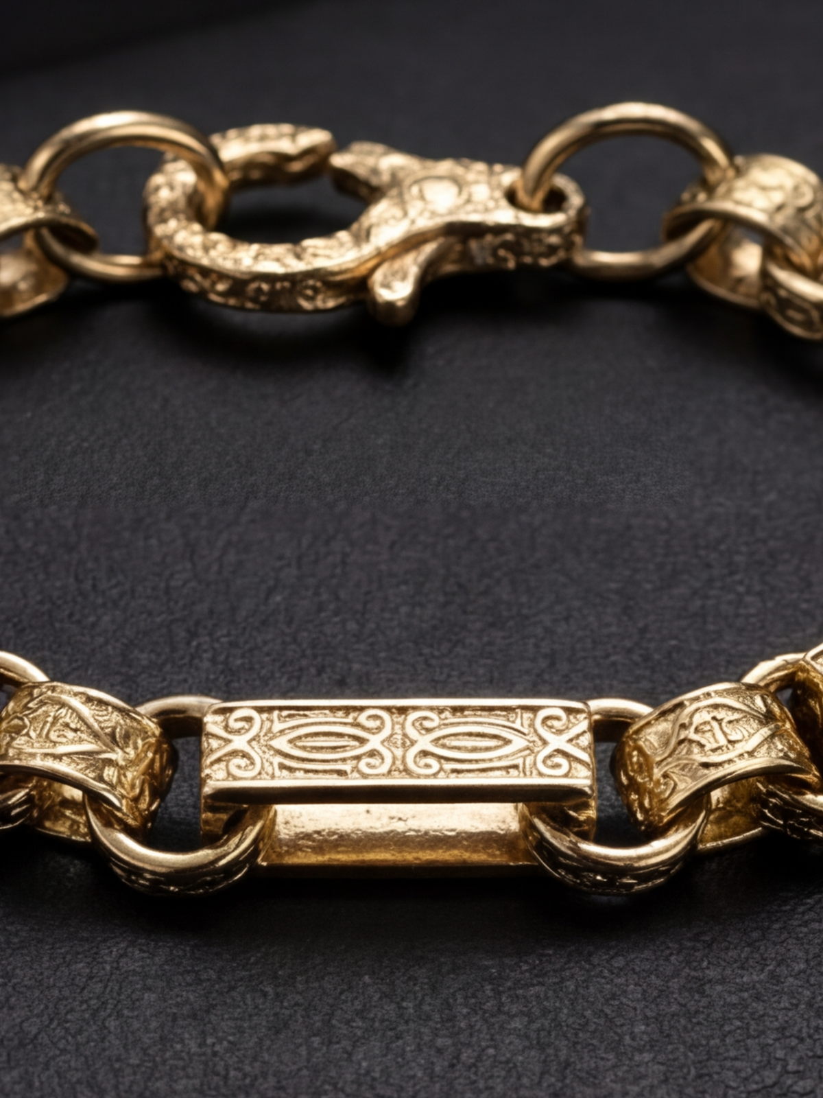 9ct Gold Filled Gypsy Link Belcher Set 13mm
