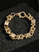9ct Gold Filled Lego Bracelet 13mm