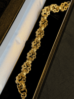 *NEW* 9ct Gold Filled Stars & Bars Bracelet 13mm