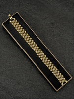 Gold Filled Diamond Presidential Bracelet 15mm