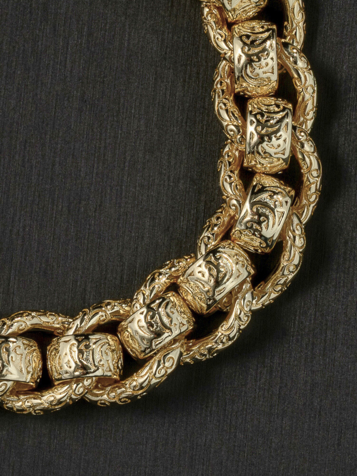 9ct Gold Filled Roller-Ball Belcher Set 15mm