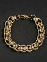 9ct Gold Filled Roller-Ball Belcher Bracelet 15mm