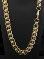 9ct Gold Filled Roller-Ball Belcher Chain 15mm