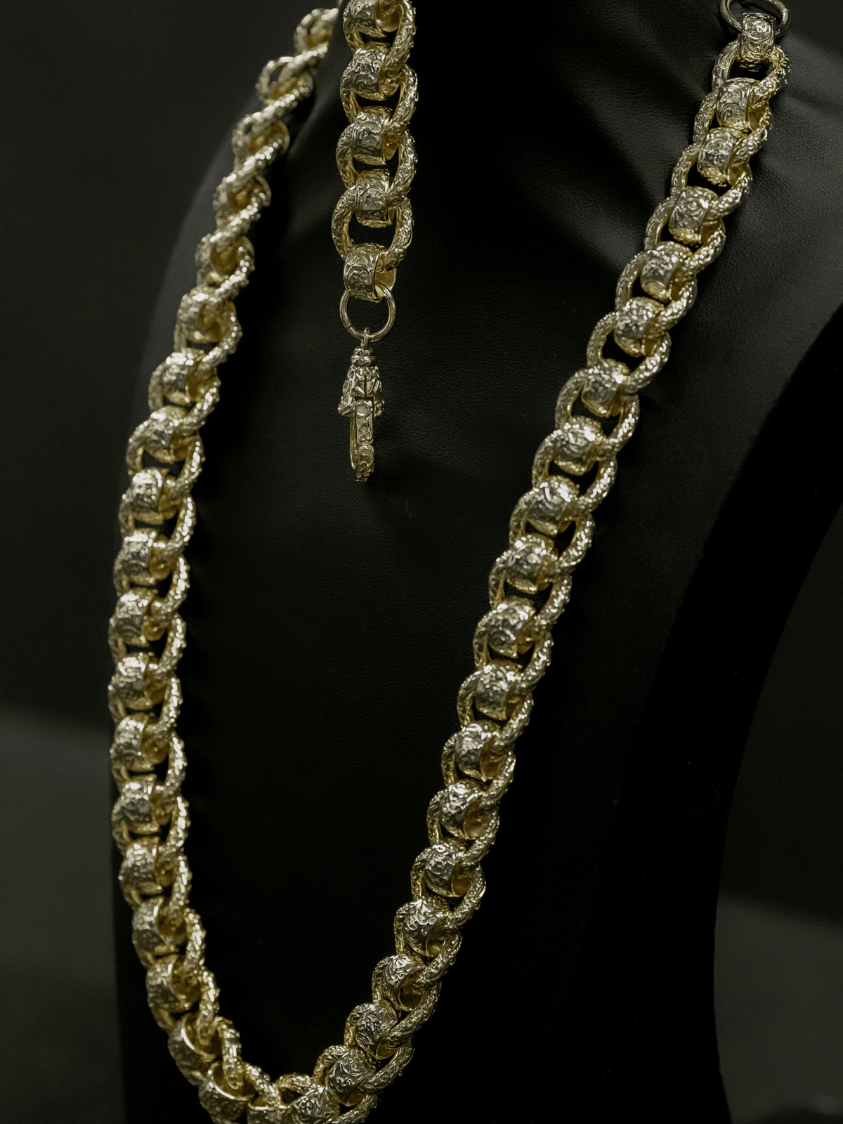 9ct Gold Filled Roller-Ball Belcher Set 15mm