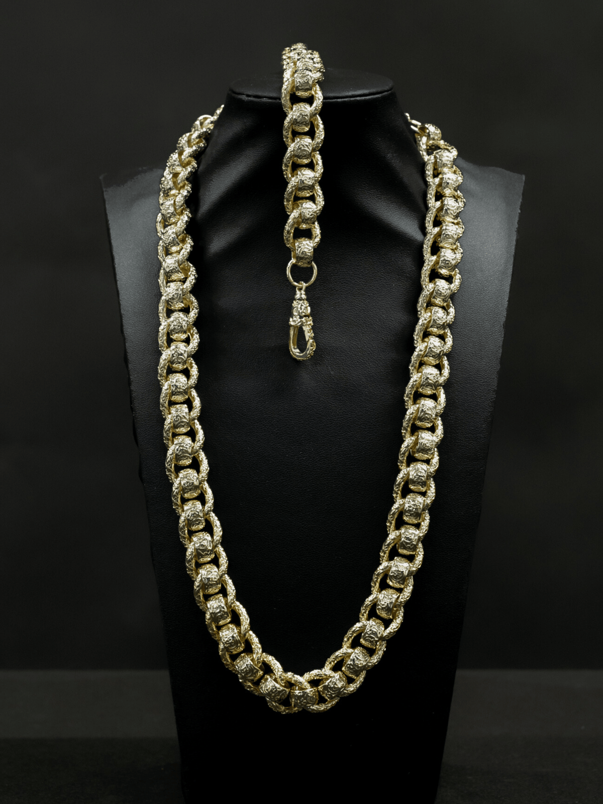 9ct Gold Filled Roller-Ball Belcher Set 15mm