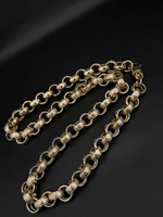 9ct Gold Filled Patterned Belcher Chain 15mm