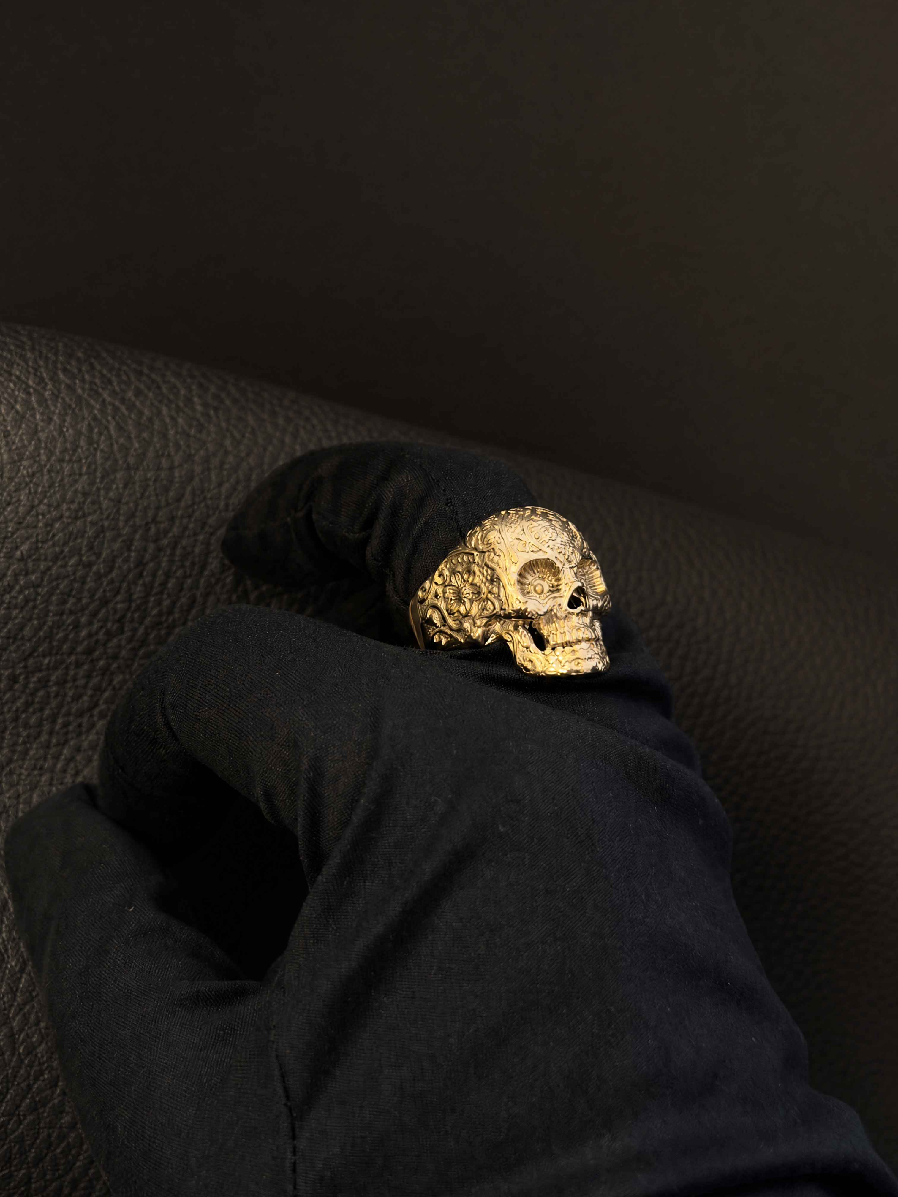 9ct Gold Filled Skull Ring