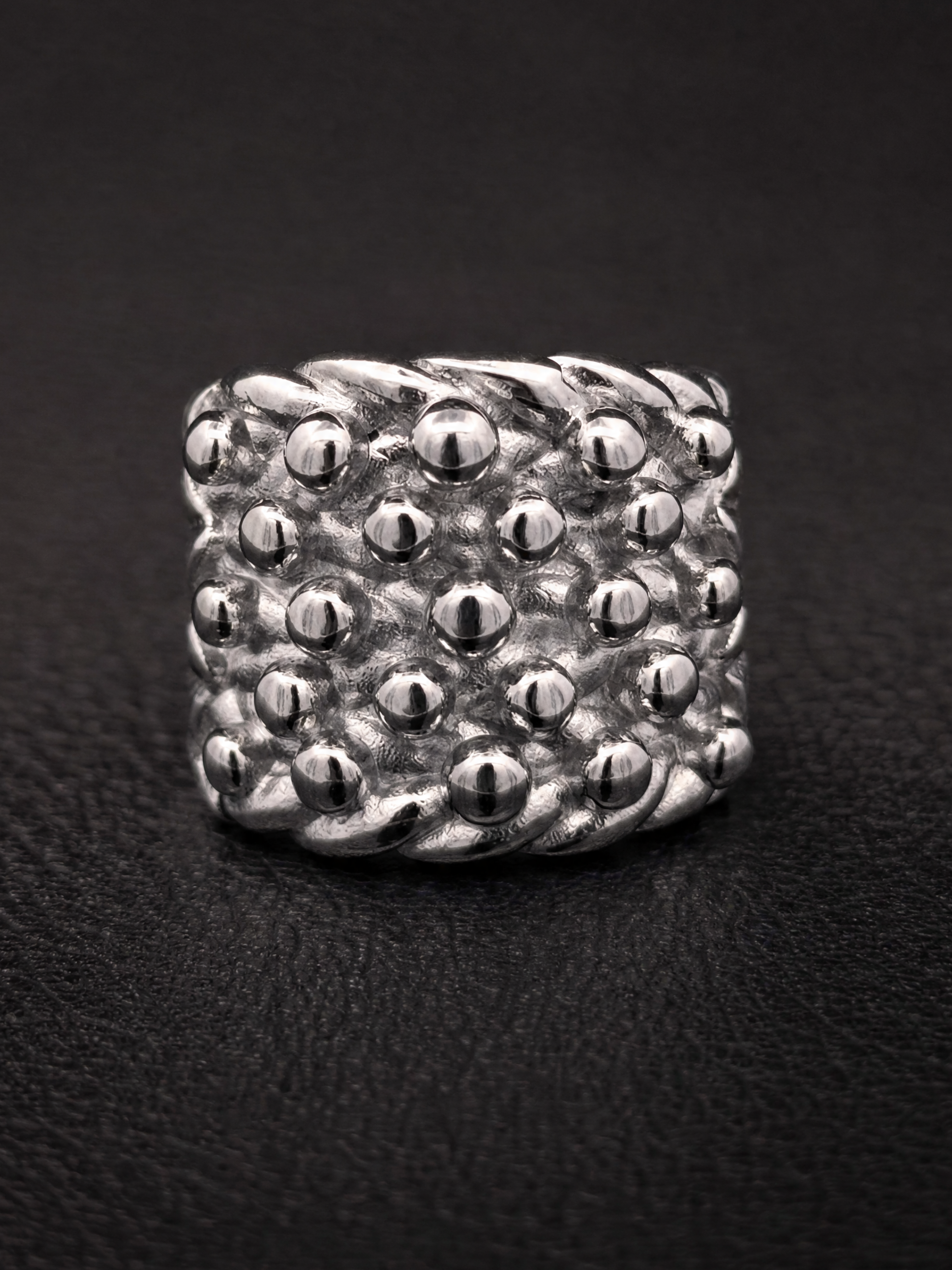 Silver Small 5 Row Keeper Ring