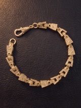 9ct Gold Filled Lego Bracelet 10mm