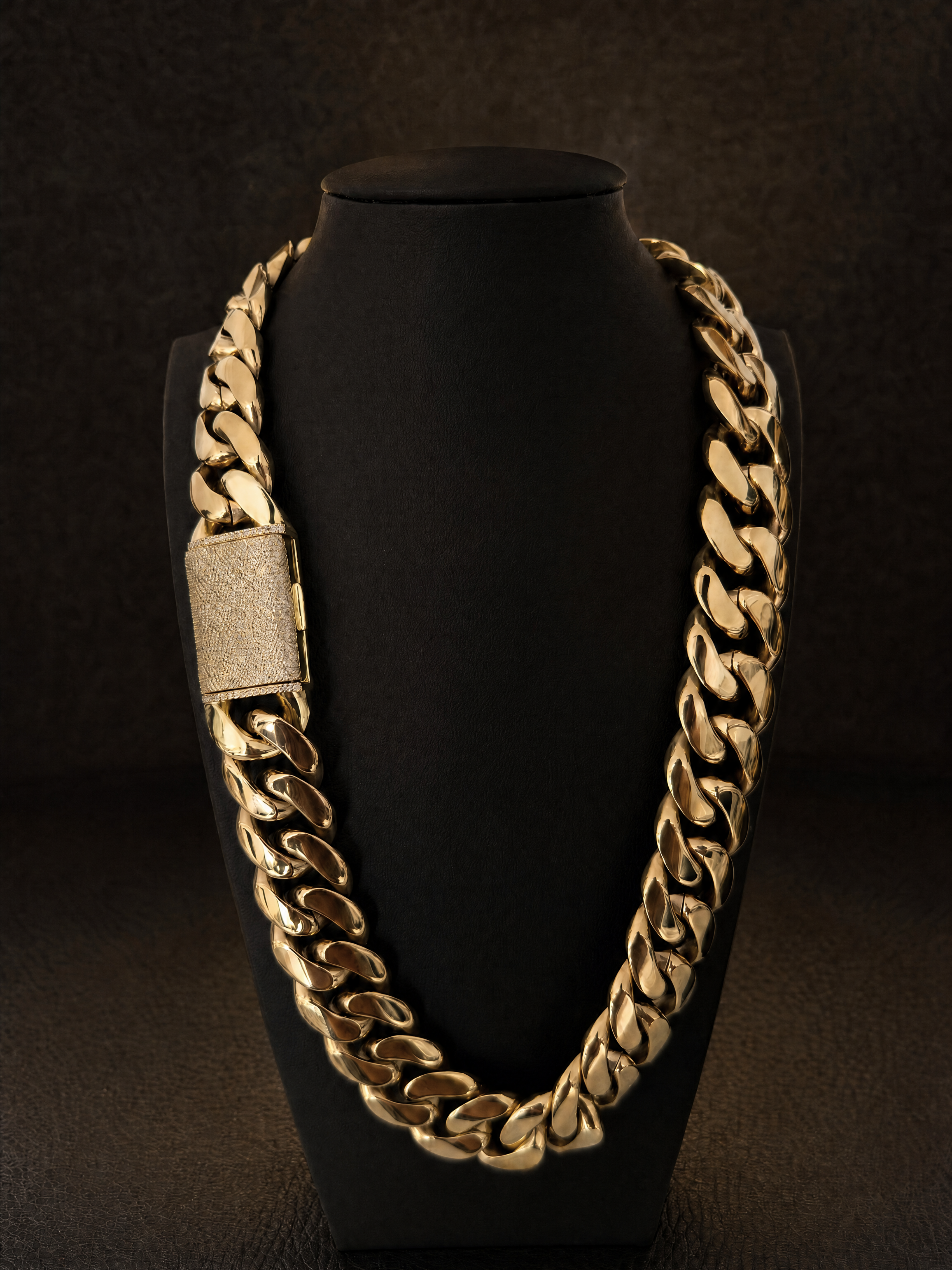 Gold Filled XL Cuban Chain 20mm - Diamond Clasp