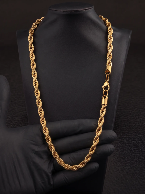 14K Gold Rope Chain 8mm