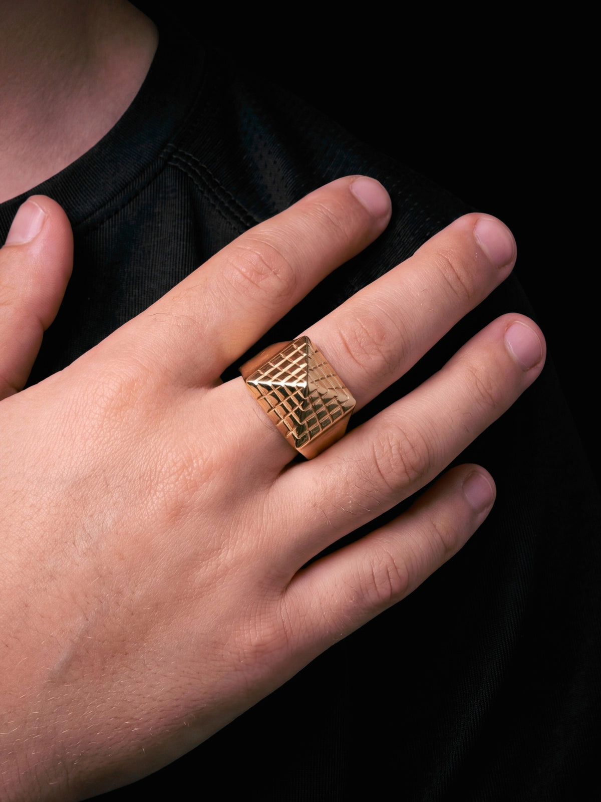 Boys Pyramid Ring - Gold Filled 9ct