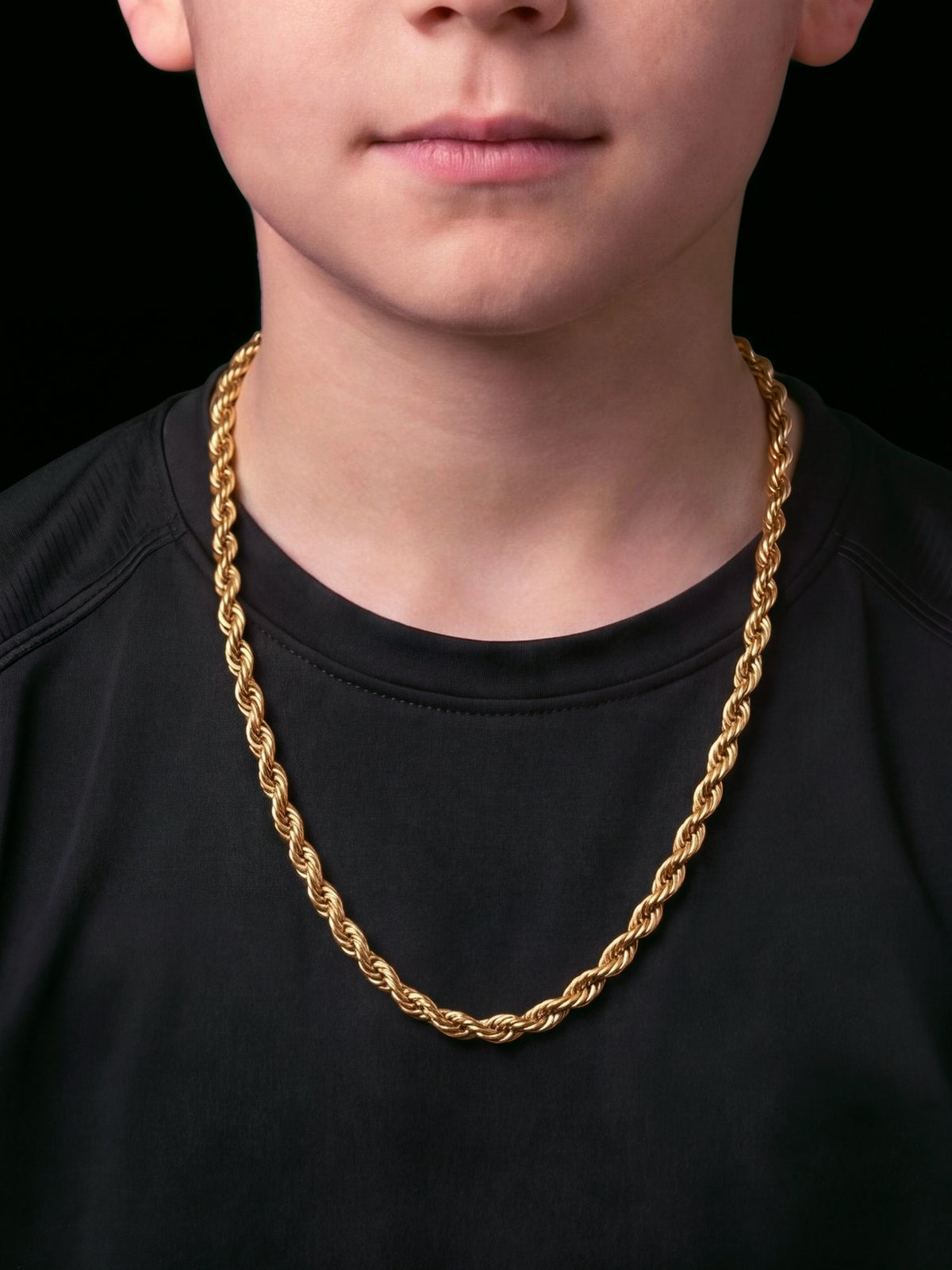 Boys Rope Chain 8mm - Gold Filled 9ct