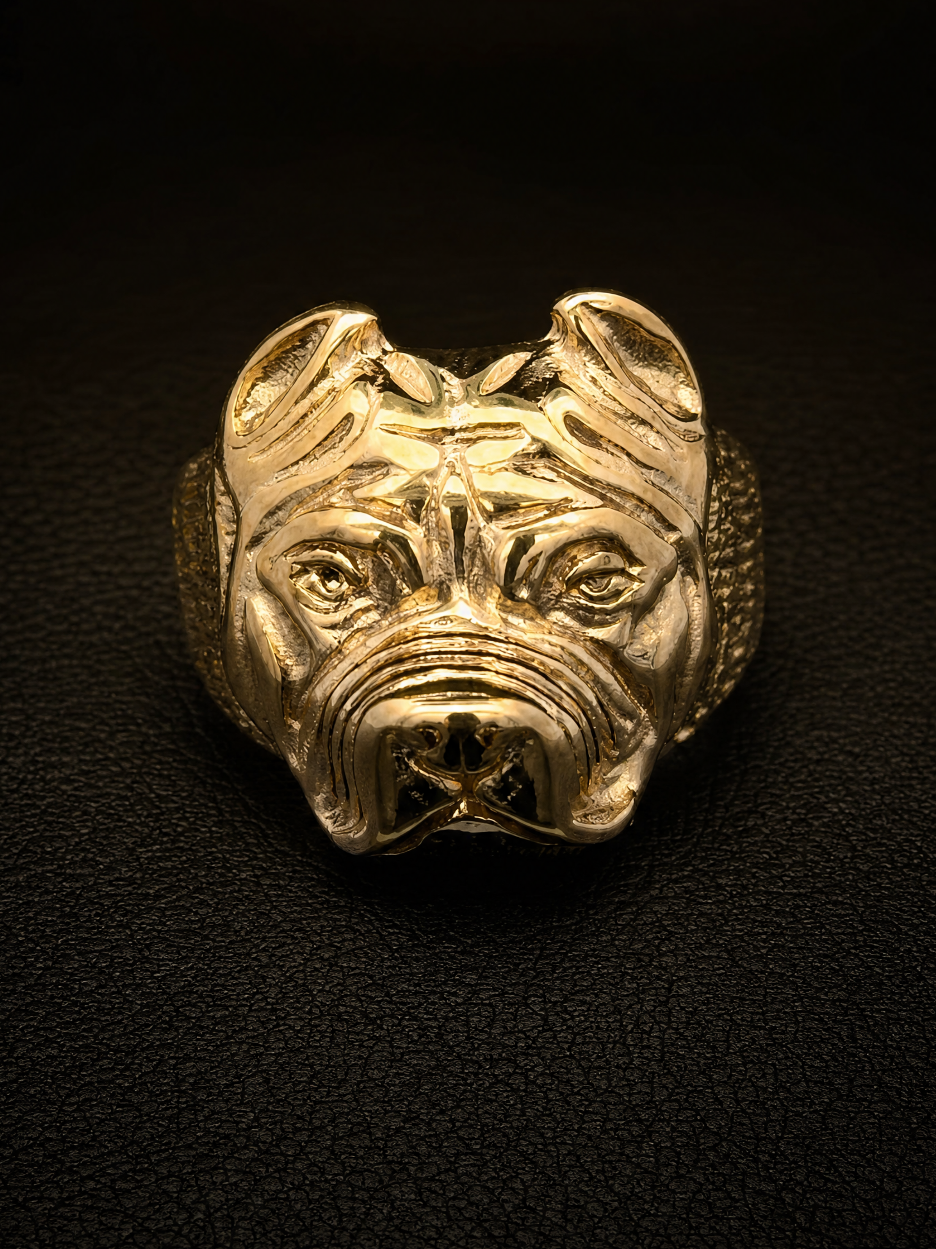 9ct Gold Filled Pitbull Ring