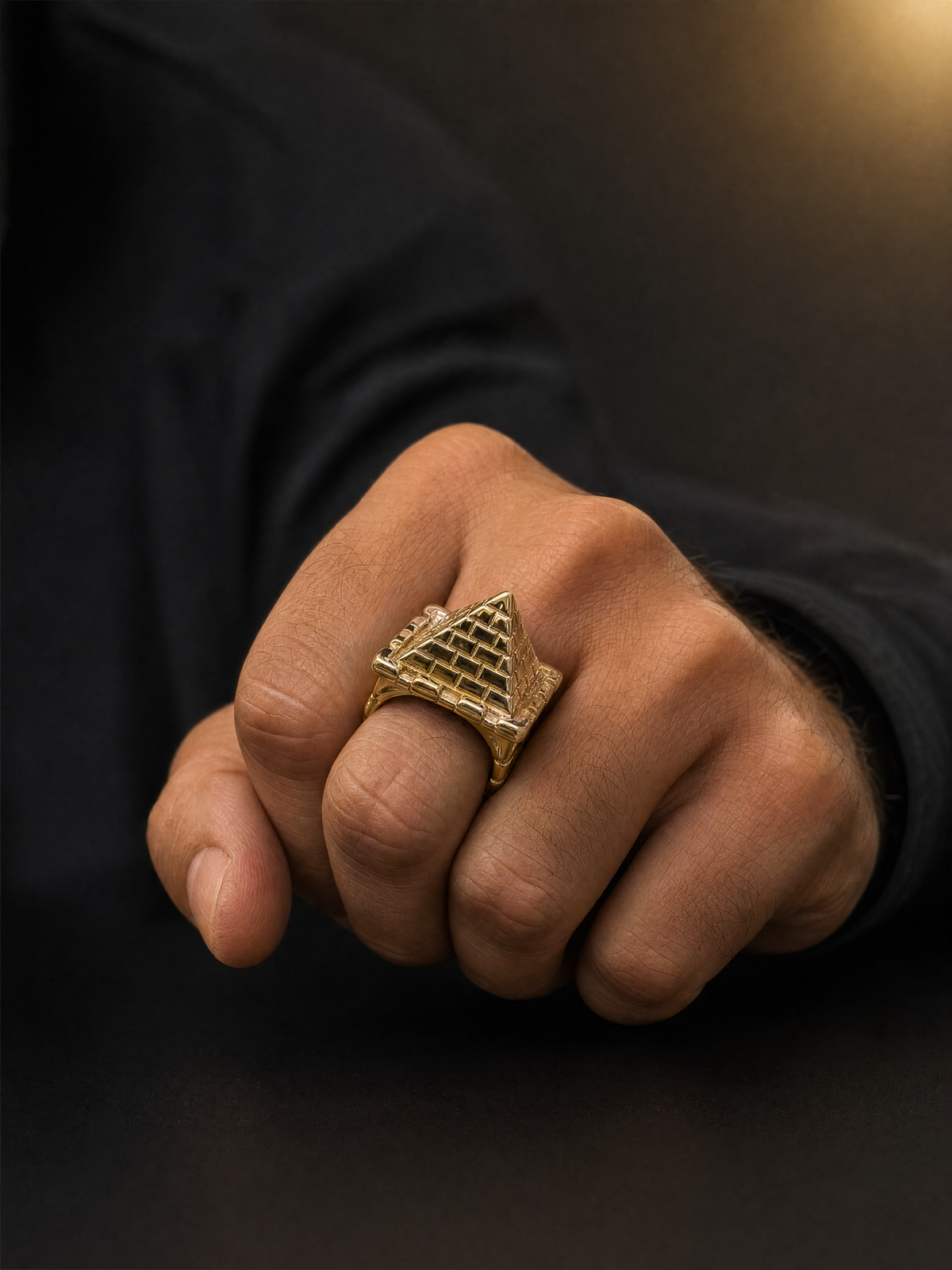 9ct Gold Filled Castle Pyramid Ring
