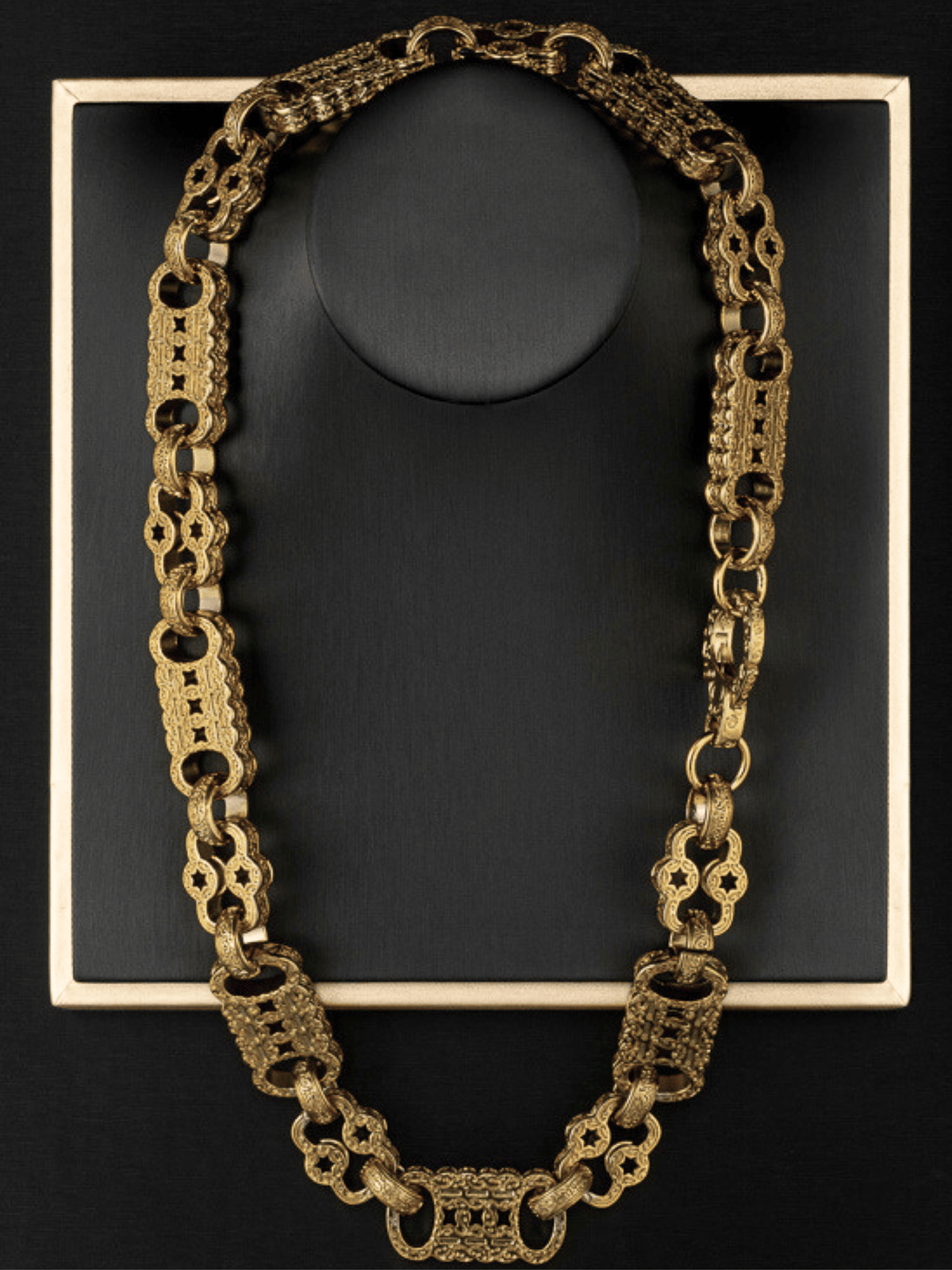 *NEW* 9ct Gold Filled XL Stars & Bars Chain 20mm