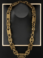 *NEW* 9ct Gold Filled XL Stars & Bars Chain 20mm