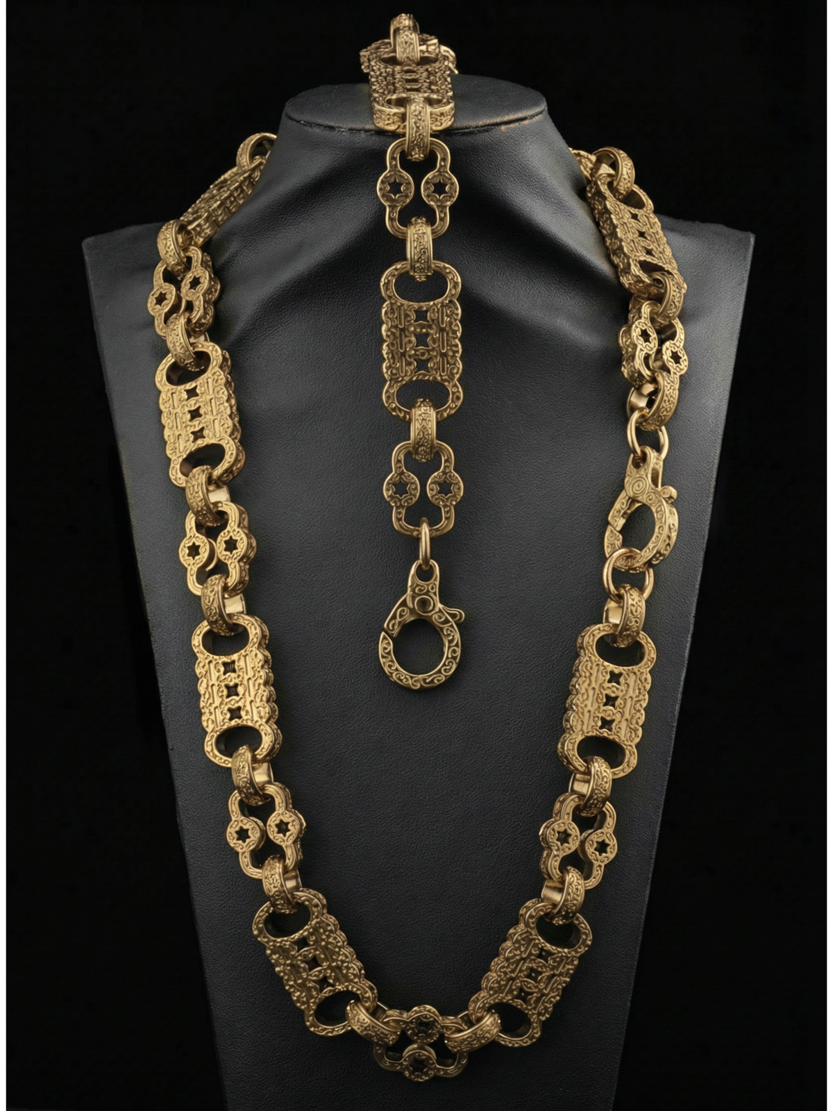 9ct Gold Filled XL Stars & Bars Set 20mm