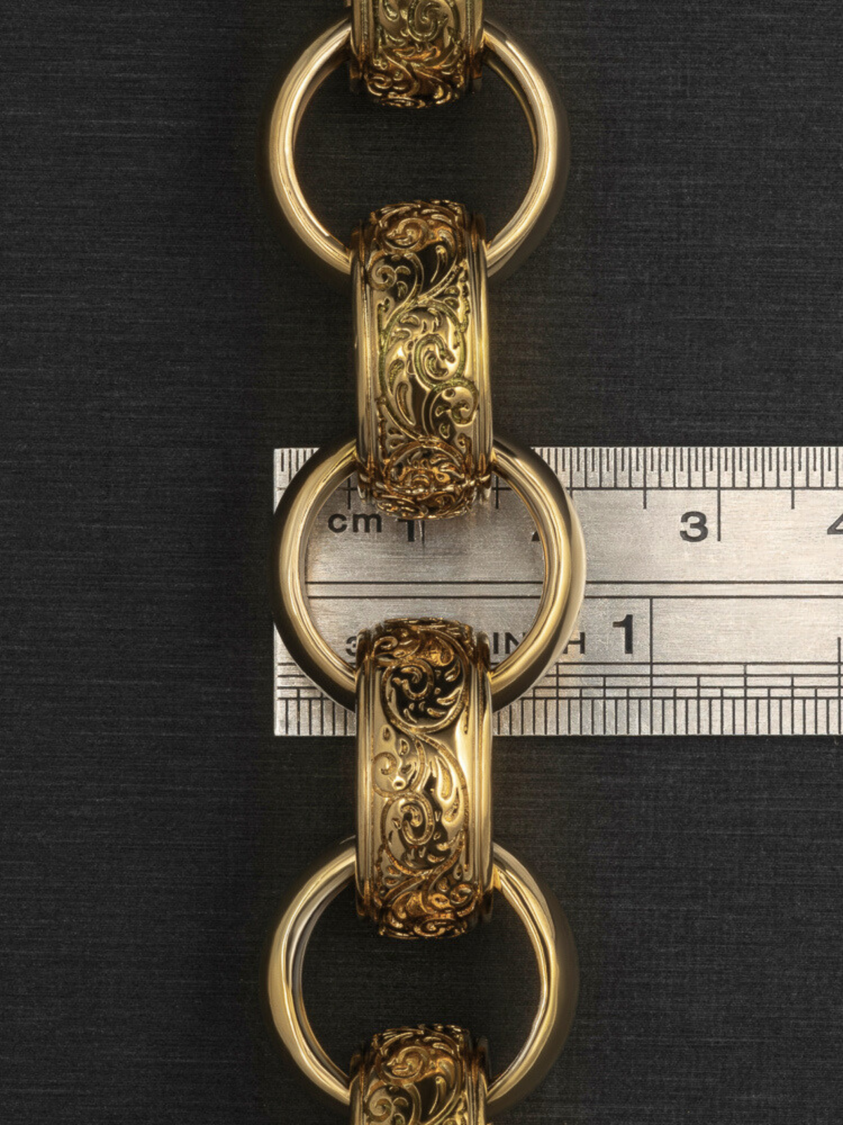 9ct Gold Filled XL Patterned Belcher Chain 21mm