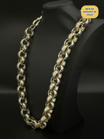 9ct Gold Filled XL Patterned Belcher Chain 22mm