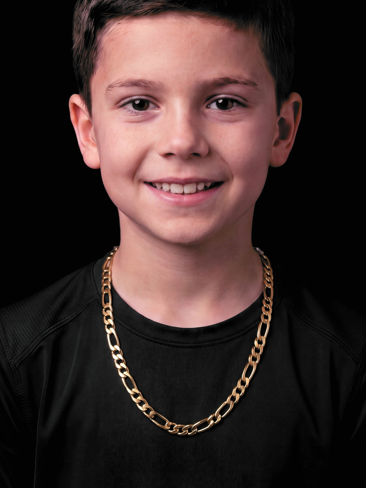 Boys Figaro Chain 8mm - Gold Filled 9ct