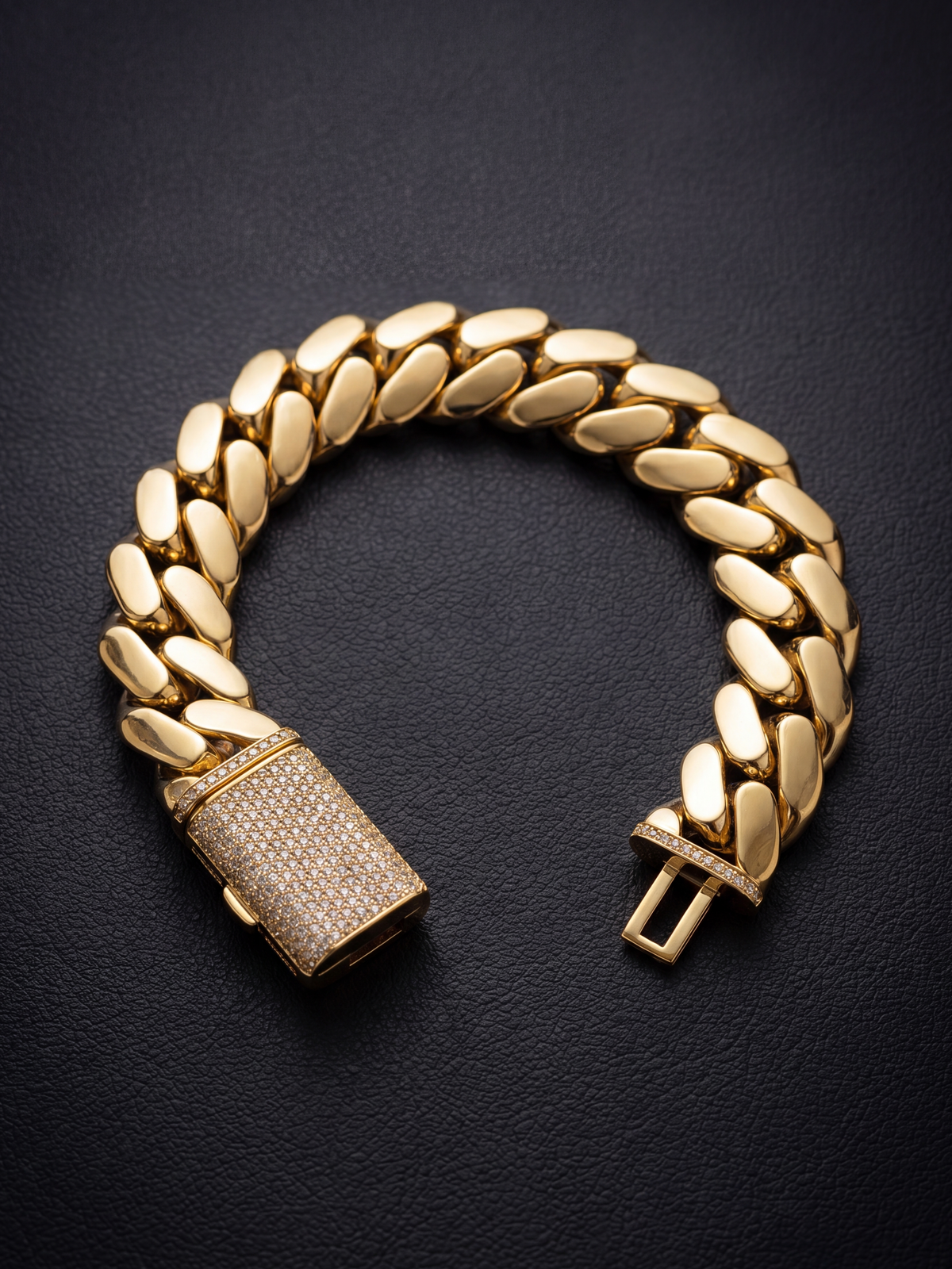 Gold Filled XL Cuban Set 20mm - Diamond Clasp