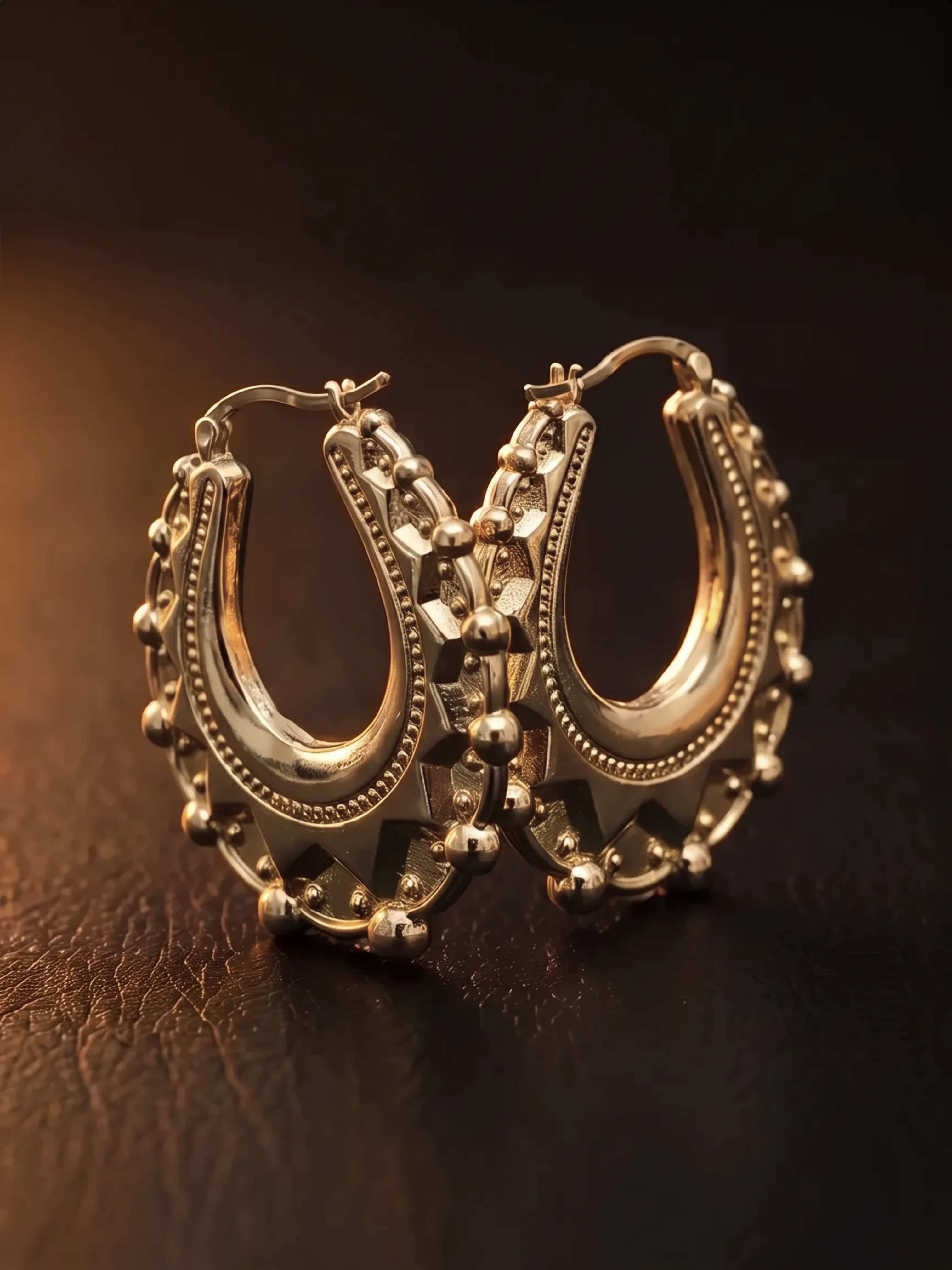 9ct Gold filled Creole Earrings XL