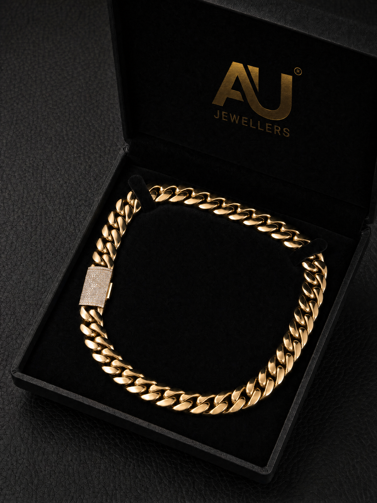 Gold Filled XL Cuban Set 20mm - Diamond Clasp